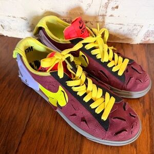 Nike Kids Sneakers in Purple and Yellow